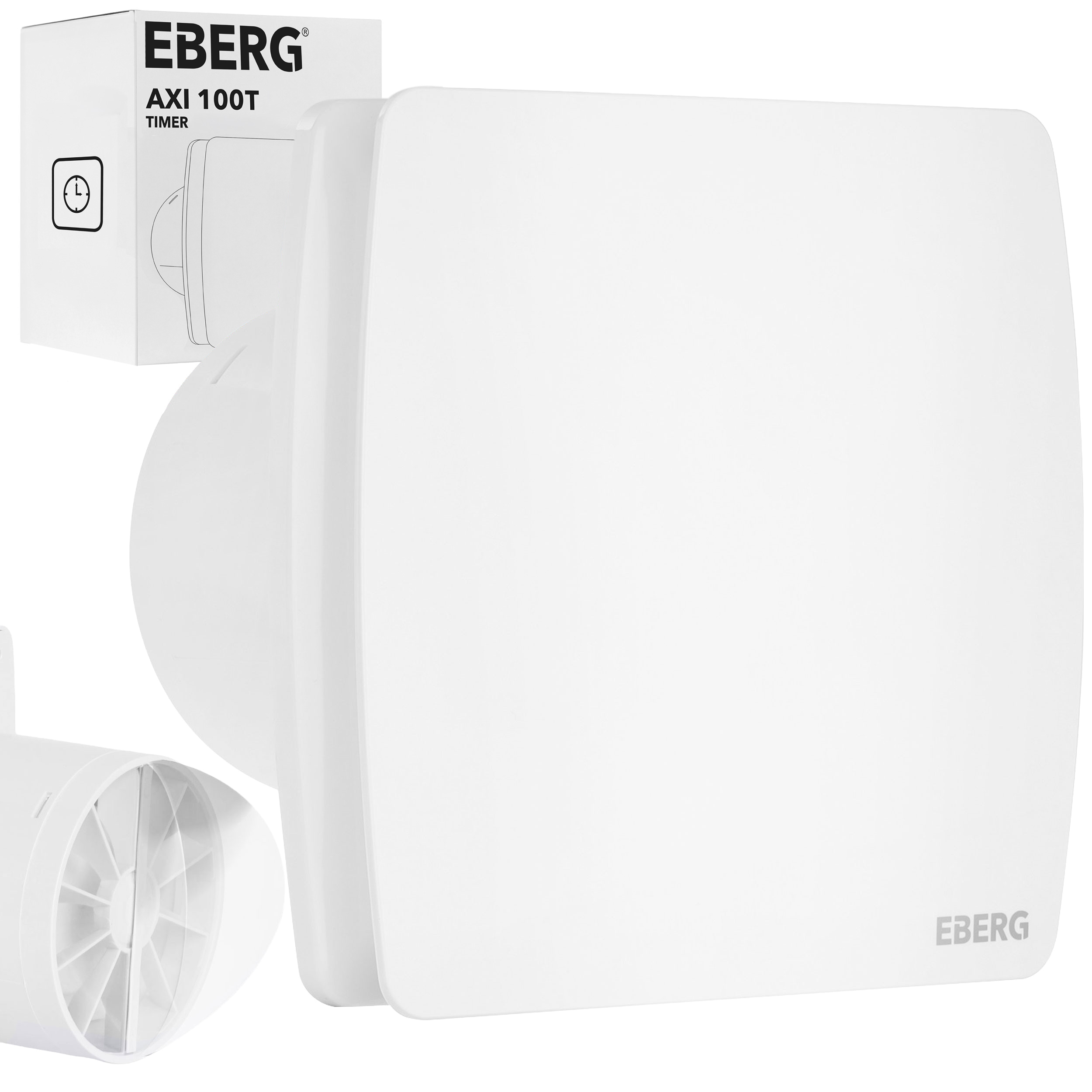 Wentylator łazienkowy Eberg Axi 100 T Opóźnienie wyłączenia klapa zwrotna