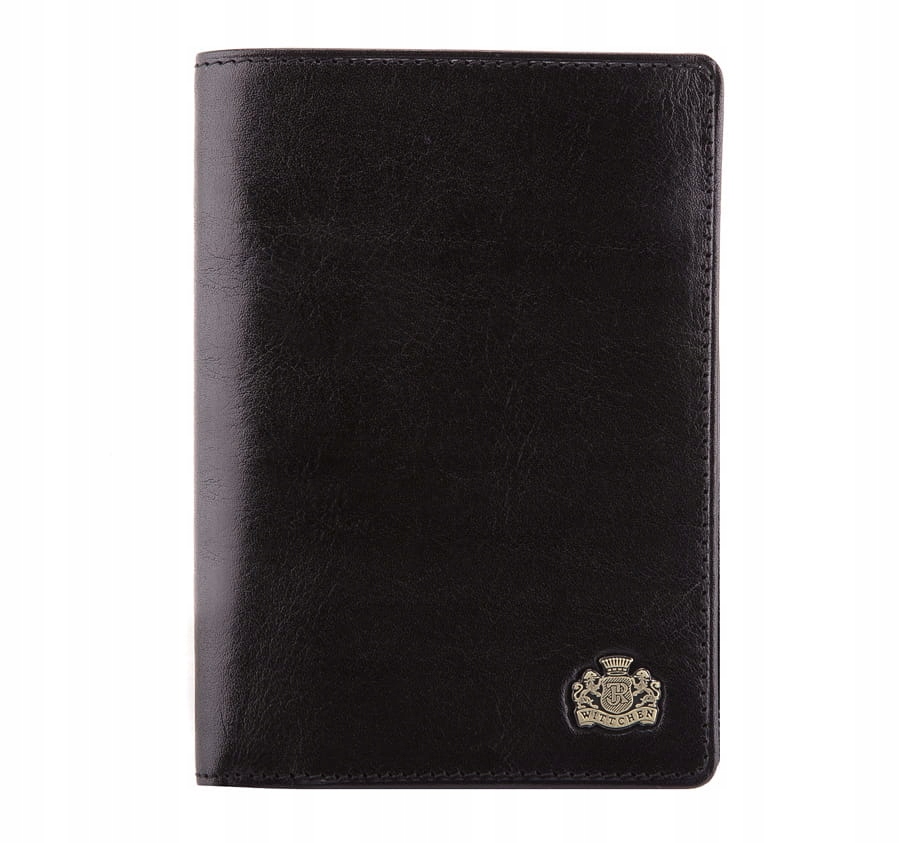 Středně černá pánská peněženka Wittchen 11-1-020-1, elegantní přírodní kůže