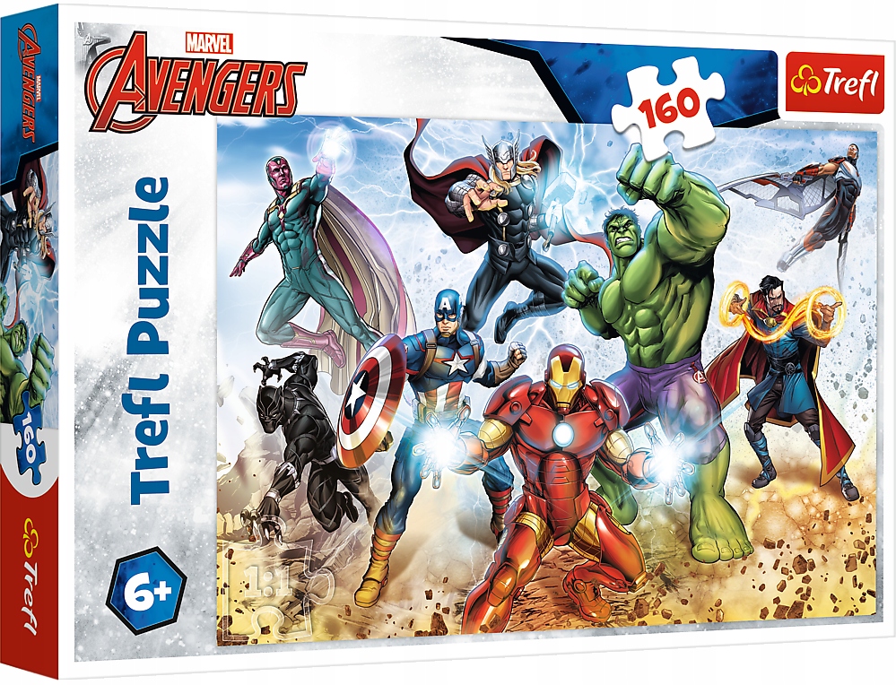 

Puzzle Marvel Gotowi By Ratować Świat 160 El Trefl