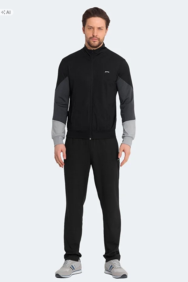 Slazenger Pánský Teplákovka Sportovní Komplet Hladký V Klasickém Stylu XL 5IA