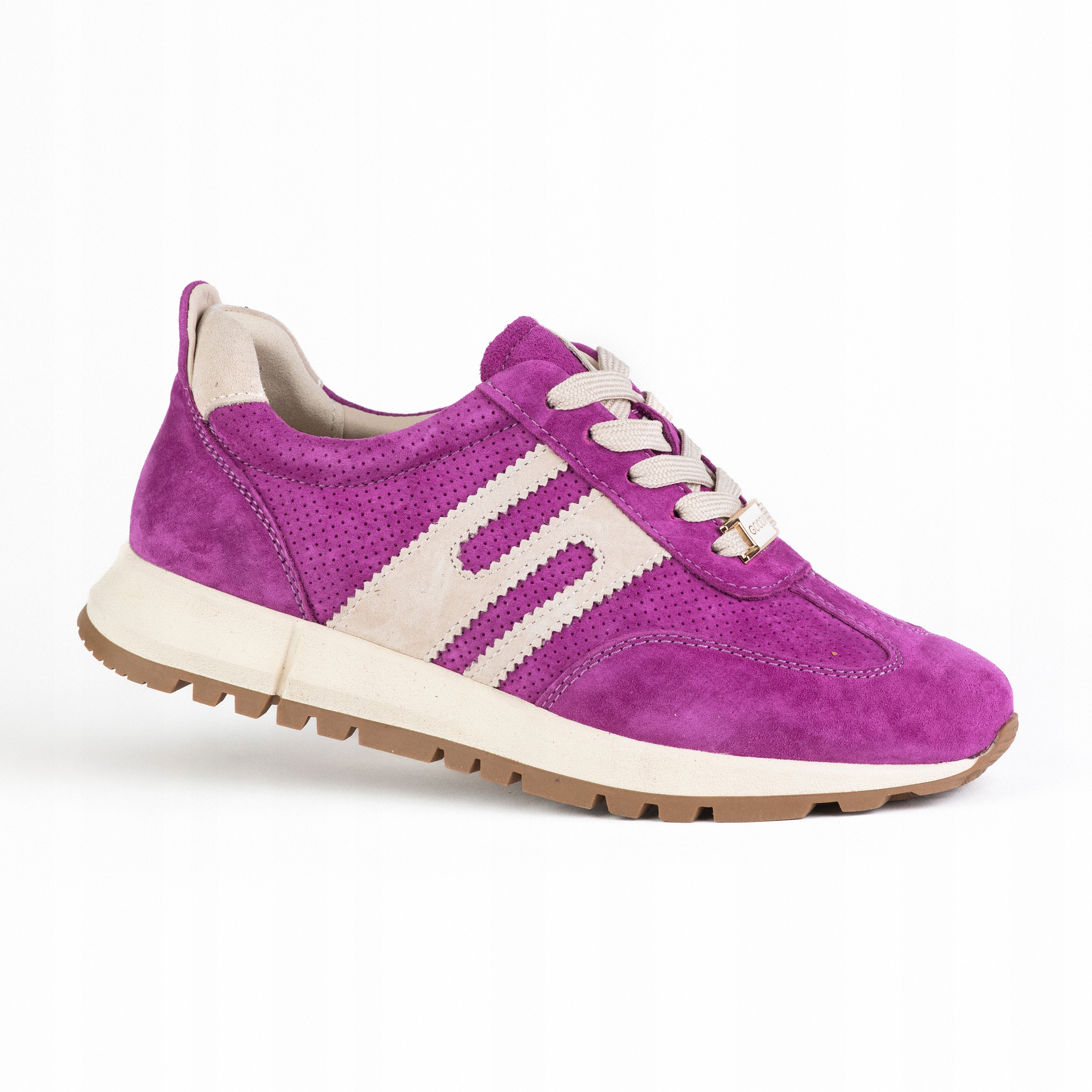 Sportovní dámské tenisky Goodin GD-XW-1054 semišová kůže ažurová fuchsiová 37