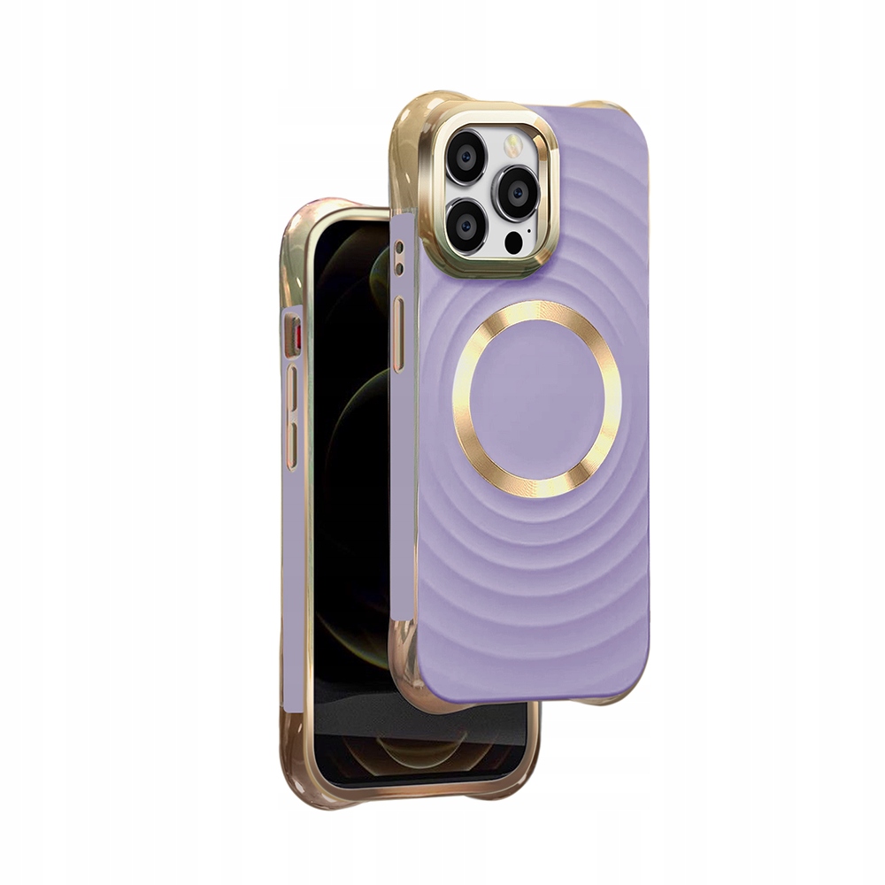 Nakładka Circle Glam Mag do iPhone 13 Pro 6,1" fioletowa Tfo