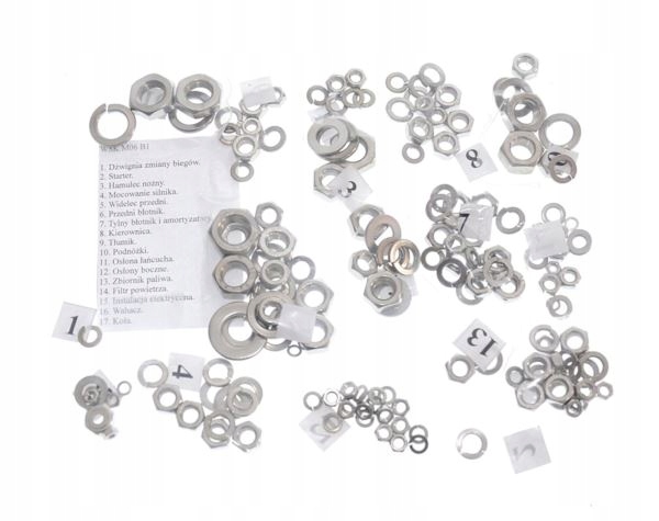 Sruby nierdzewne polerowane WSK 125 B1 podzielone Part number 7149