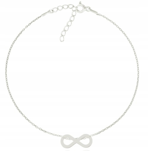 

Srebrna bransoletka na rękę Celebrytka Infinity