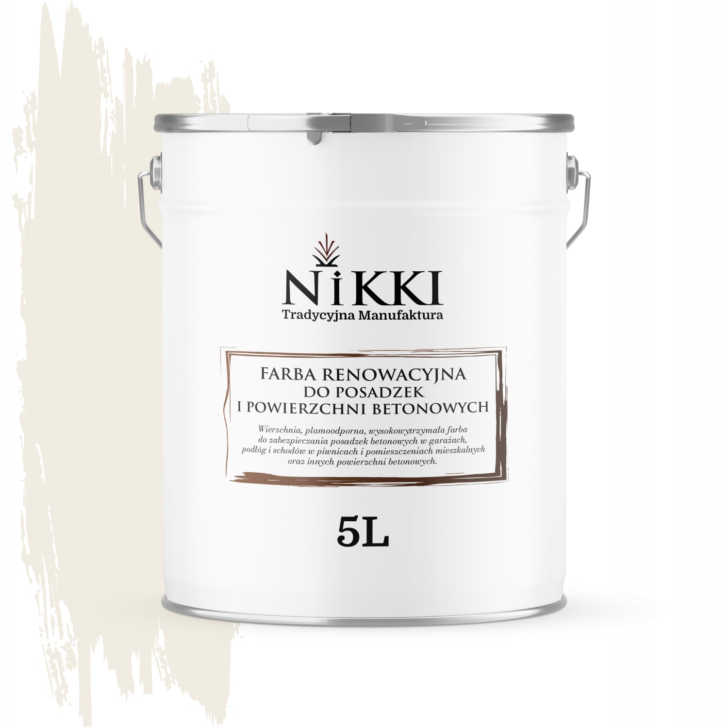 Farba Na Renováciu Betónových Podláh 5 L Biela Alpská Farba RAL9010 Saténová