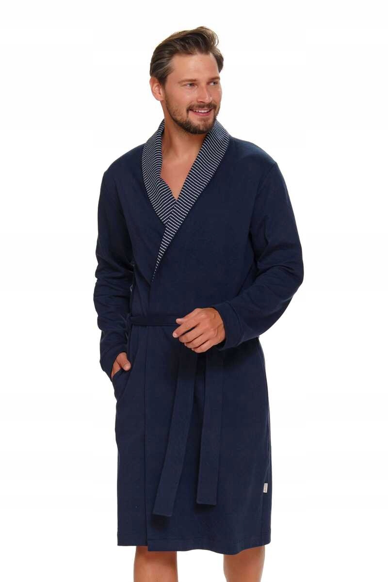 Doctornap Szlafrok SMW 5283 navy blue L Rozmiar L