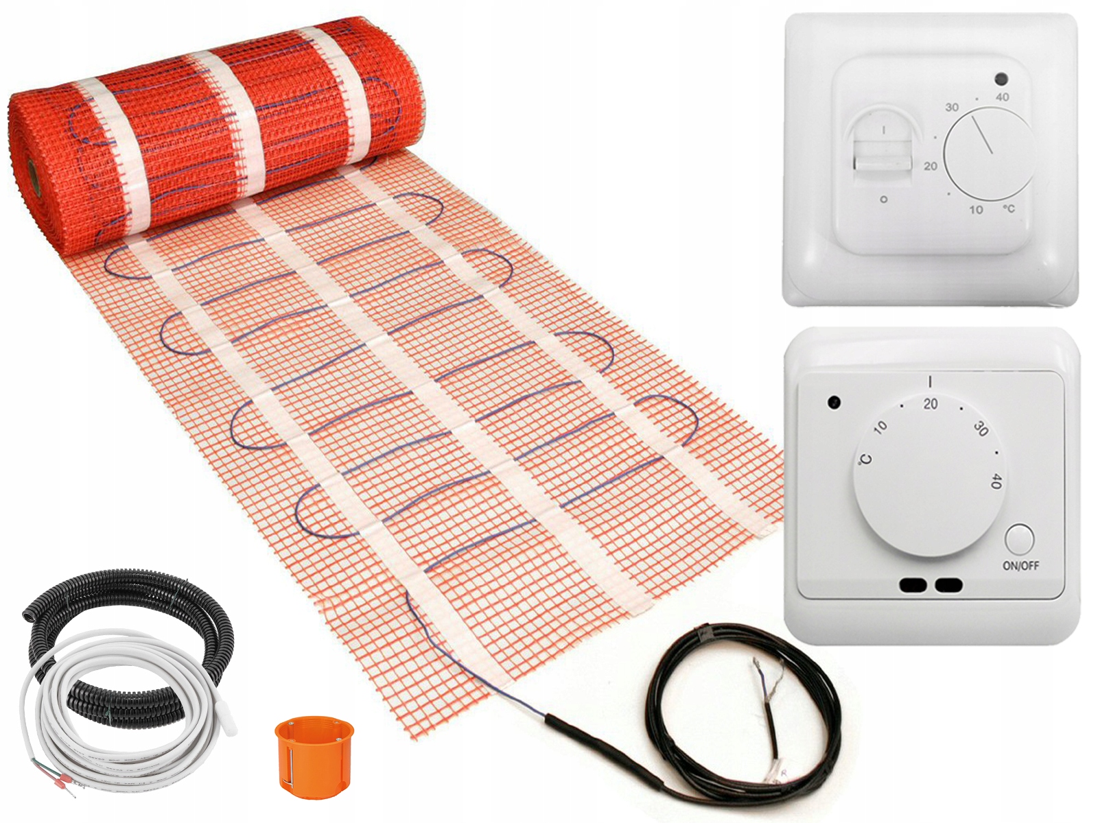 Sada vykurovacích podložiek 26 m2 Thermotec 130 Wm2 Regulátor Teploty