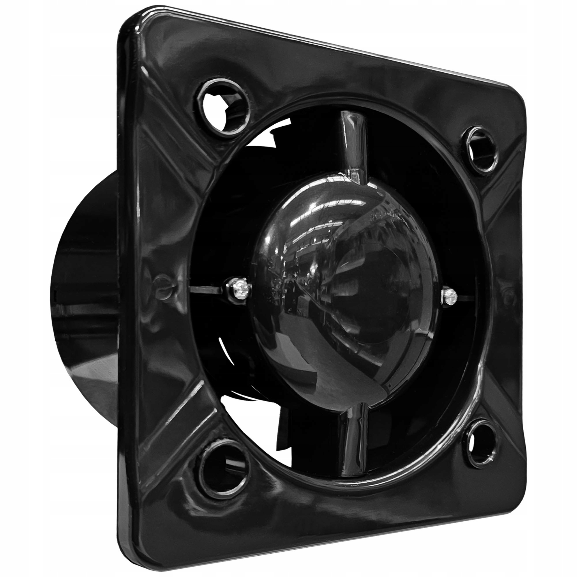 Koupelnový ventilátor System+ KWS100T Černý Časový spínač Timer 100 mm