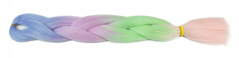 Włosy SYNTETYCZNE do warkoczyków KOLOROWE warkoczyki DOCZEPIANE WŁOSY ombre Marka Luvu