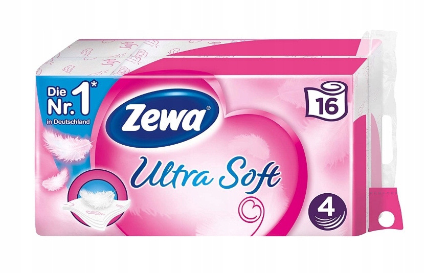 

Zewa Ultra Soft, Papier 4-warstwowy, 16 rolek