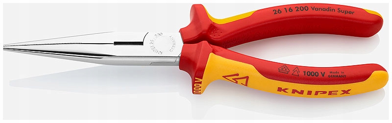 

Szczypce półokrągłe wydłużone Vde 200mm Knipex