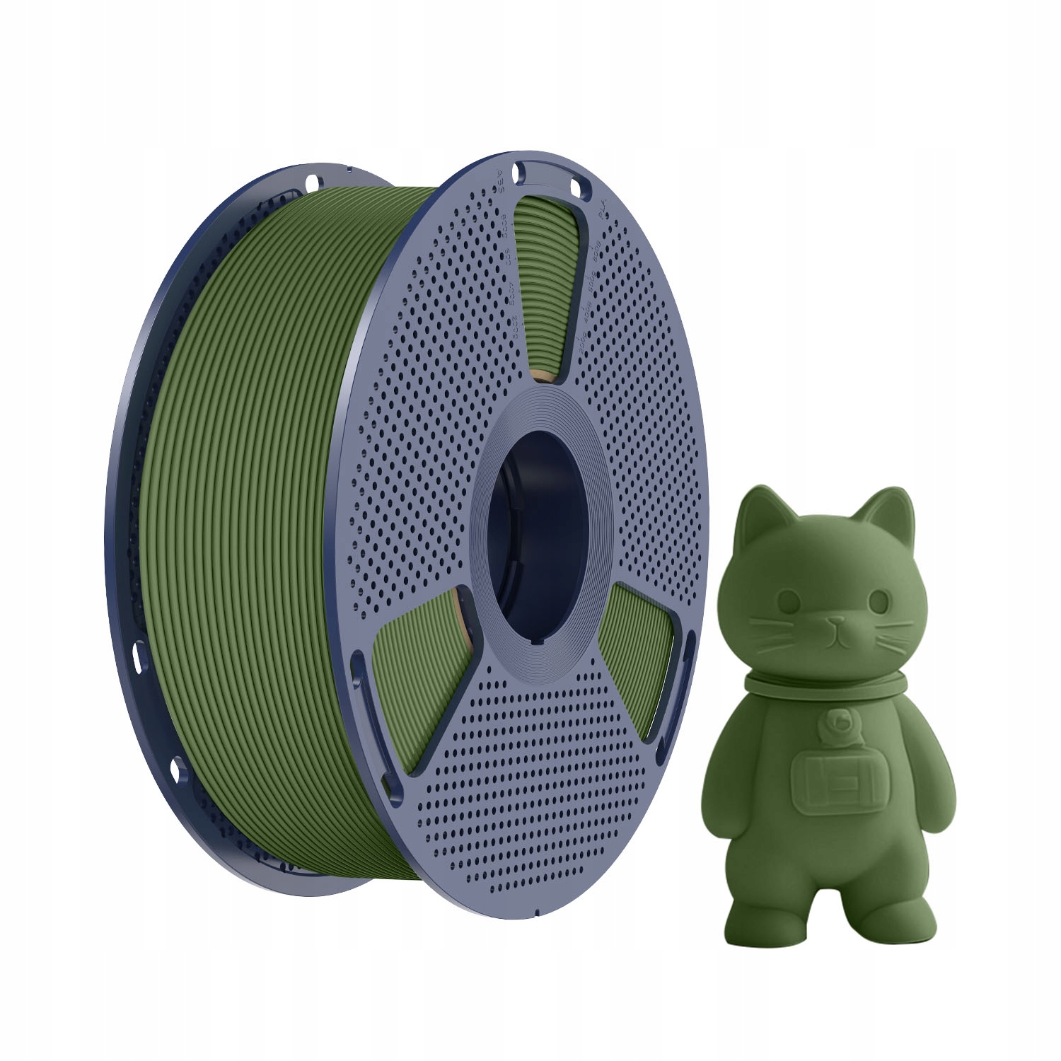 FILAMENT SUNLU PLA Matte Olive Green/ oliwkowy matowy 1.75 mm 1kg