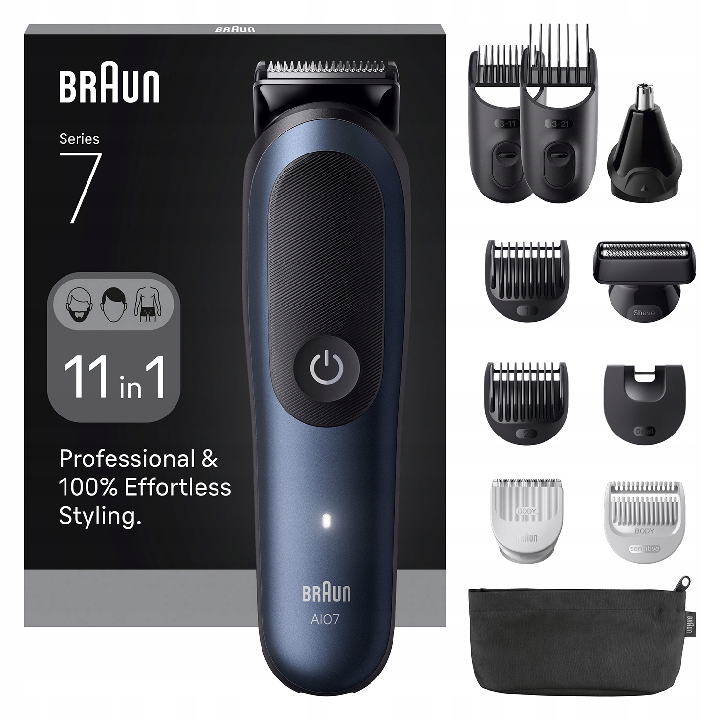 Braun 11in1 Grooming Kit All-in-One 7 AIO7540 Cordless Number