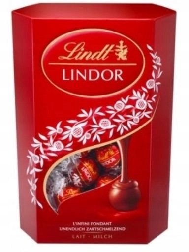 Levně Lindt Lindor Pralinky mléčná čokoláda 337 g