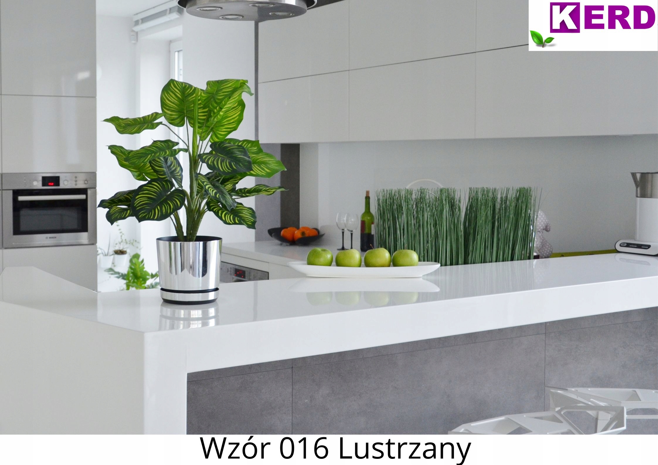 Doniczka DEKOR śr. 21 cm kolor lustrzany Kształt Okrągły