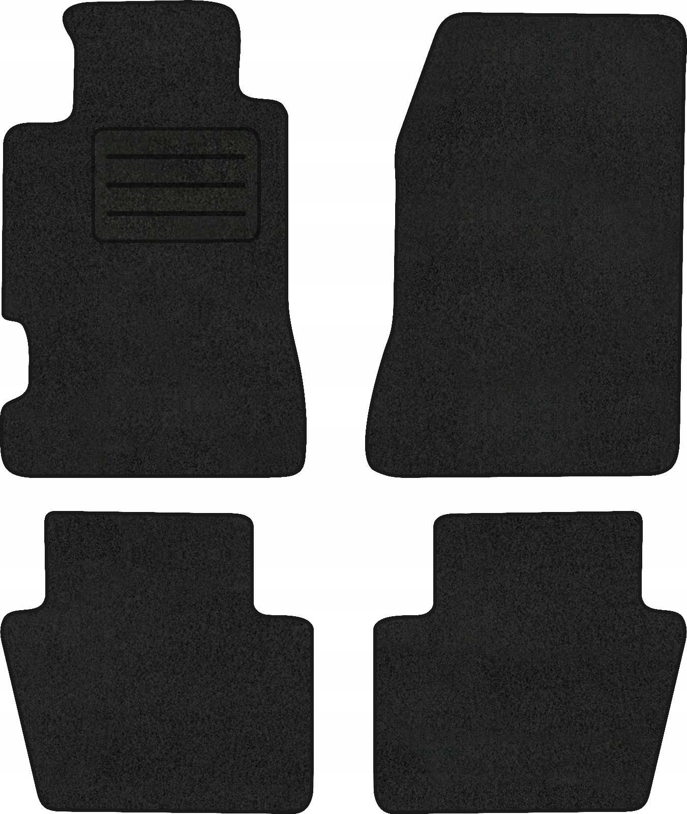 Velurové koberce Lux pro Honda Legend II (1991-1996) Komplet Černé