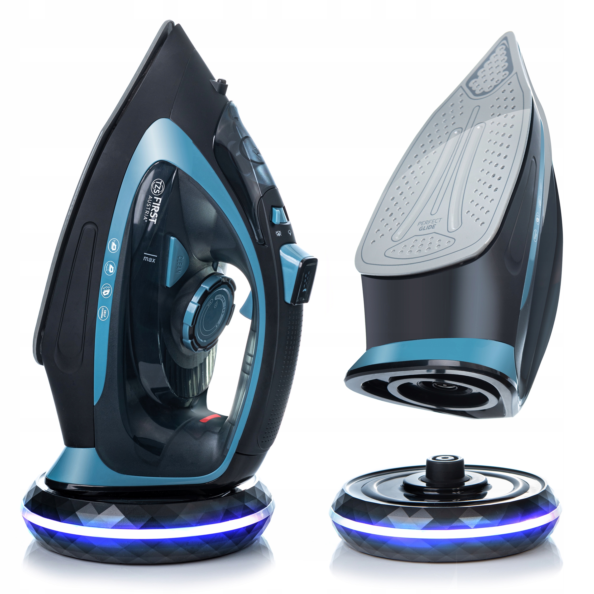 PAROWE ŻALAZKO PREMIUM BEZPRZEWODOWE CERAMICZNE LED 2400W