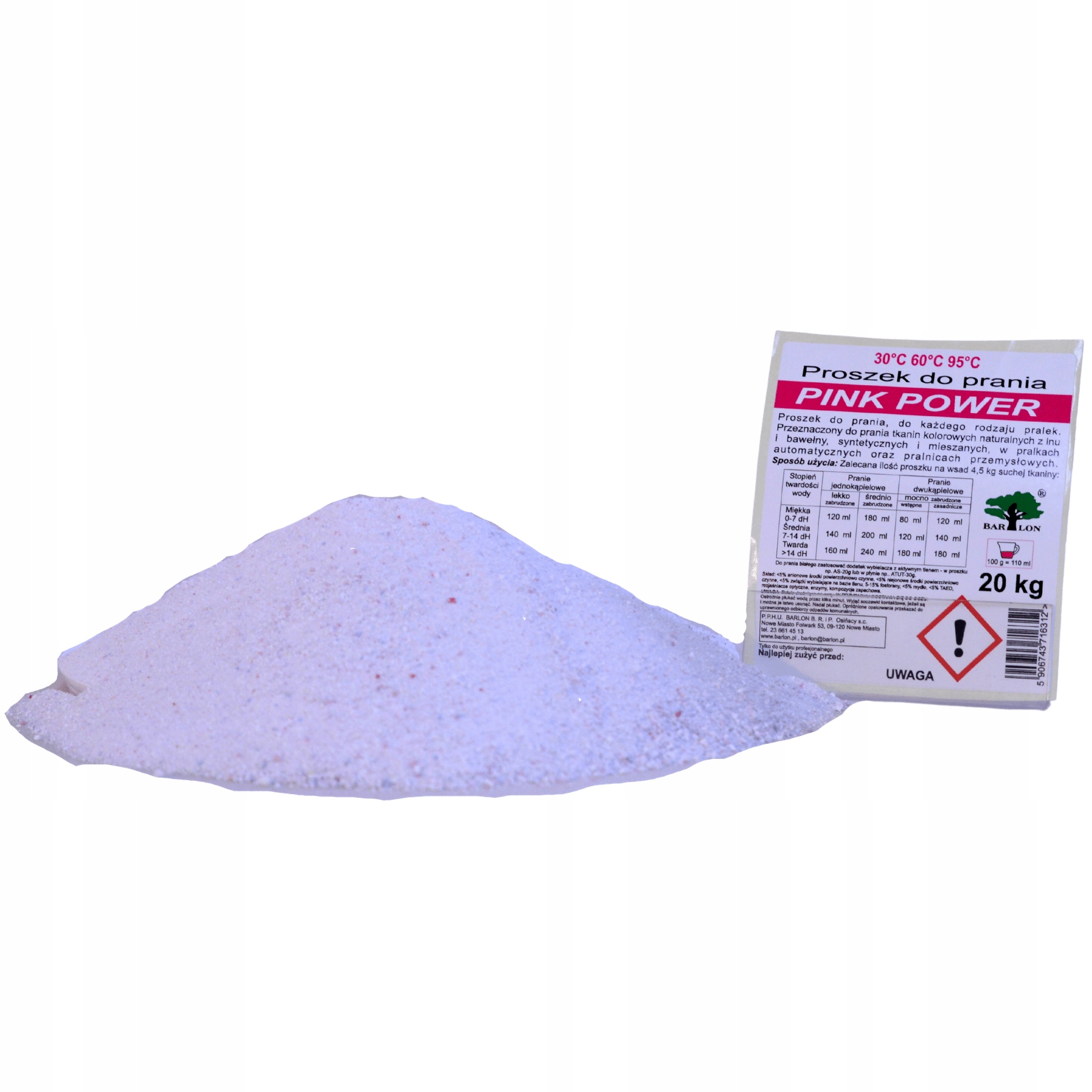 

Barlon proszek do prania Pink Power 20 kg