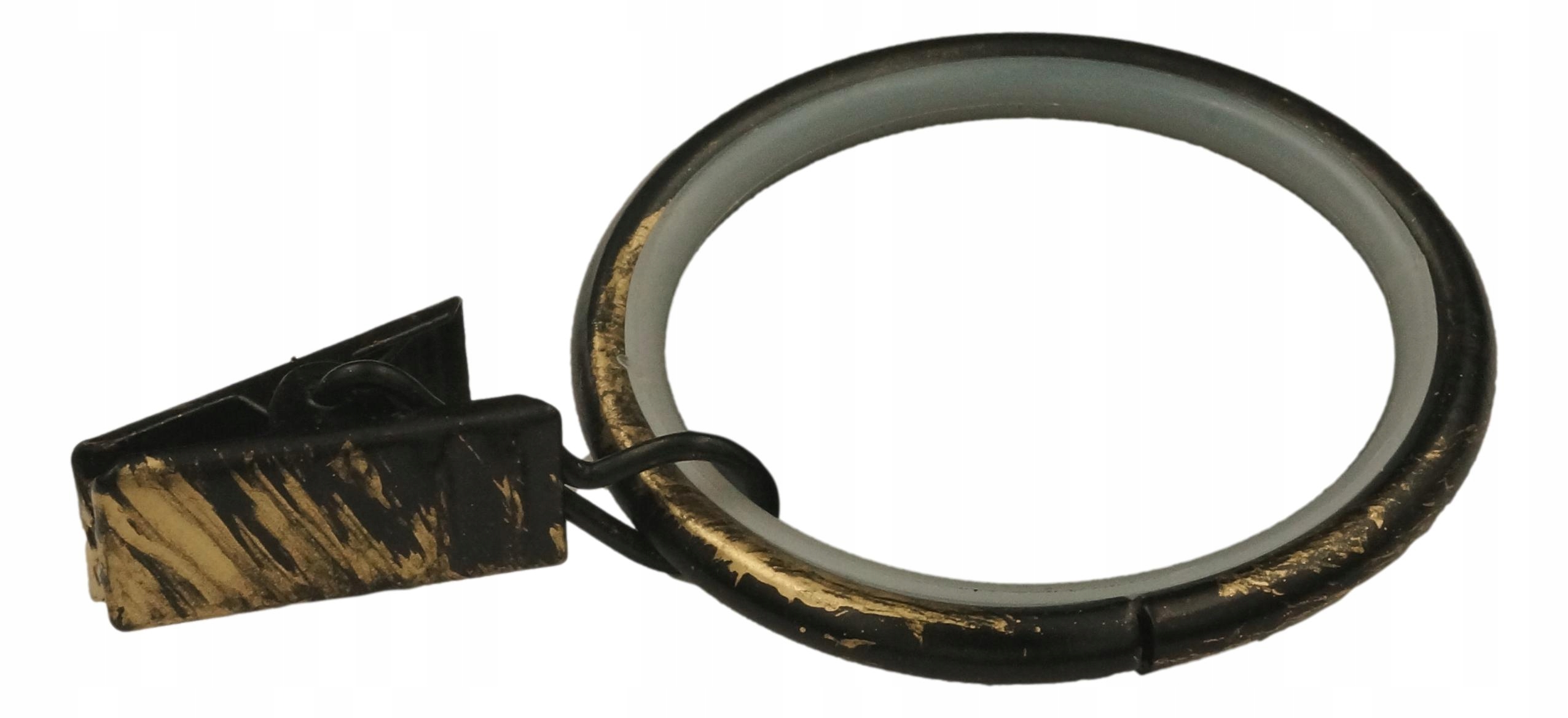 

Kółko Ciche 37mm z żabką Czarno Złote 10 szt.