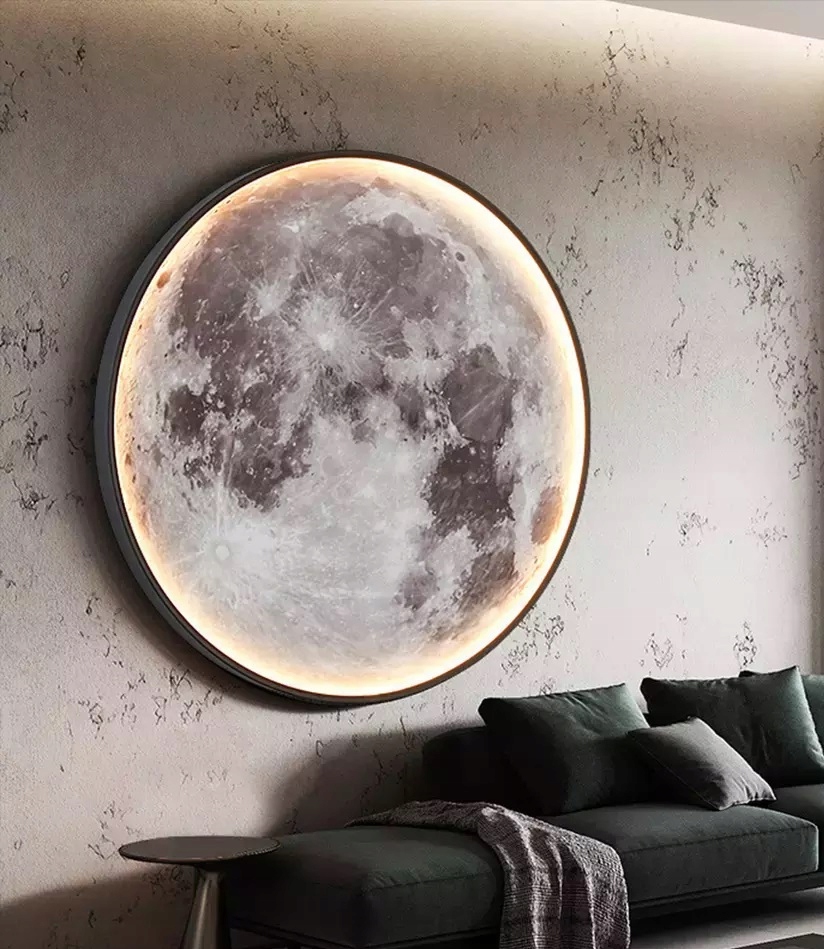 

Plafon Lampa Led Księżyc 60 cm Moon 3D pilot