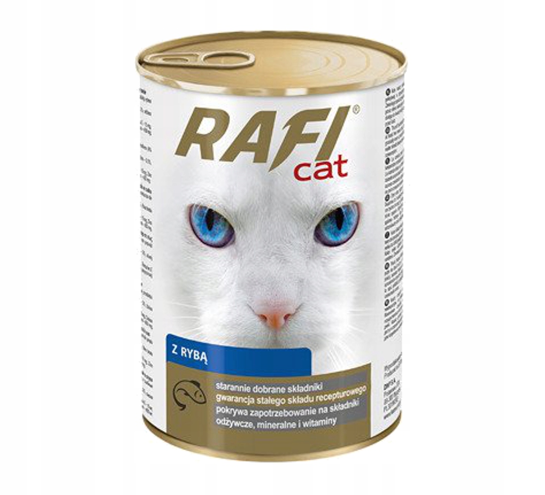 Levně 13 x Rafi Cat kousky s ryba v omáčce 415 g