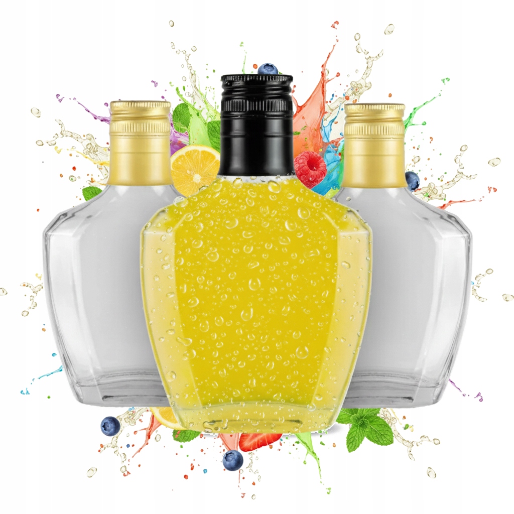 50x skleněné lahve Pasjo 200 ML na vodku, měsíční svit, Likéry , víno, džus