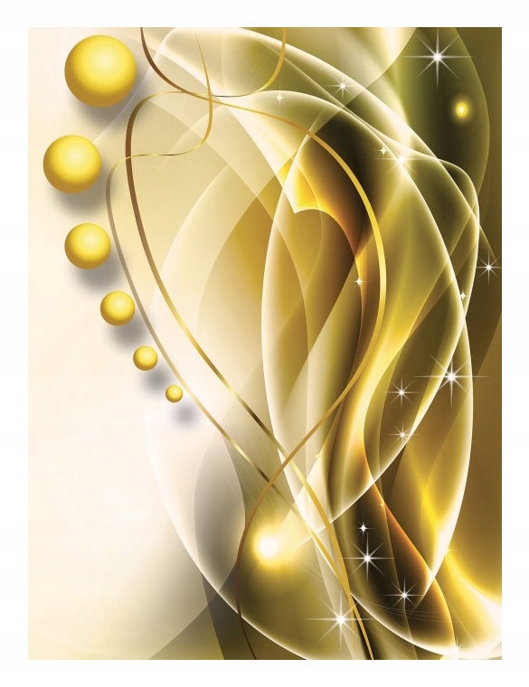 Fototapeta Zlaté moderní abstrakce do obývacího pokoje ložnice 206x275 lepidlo