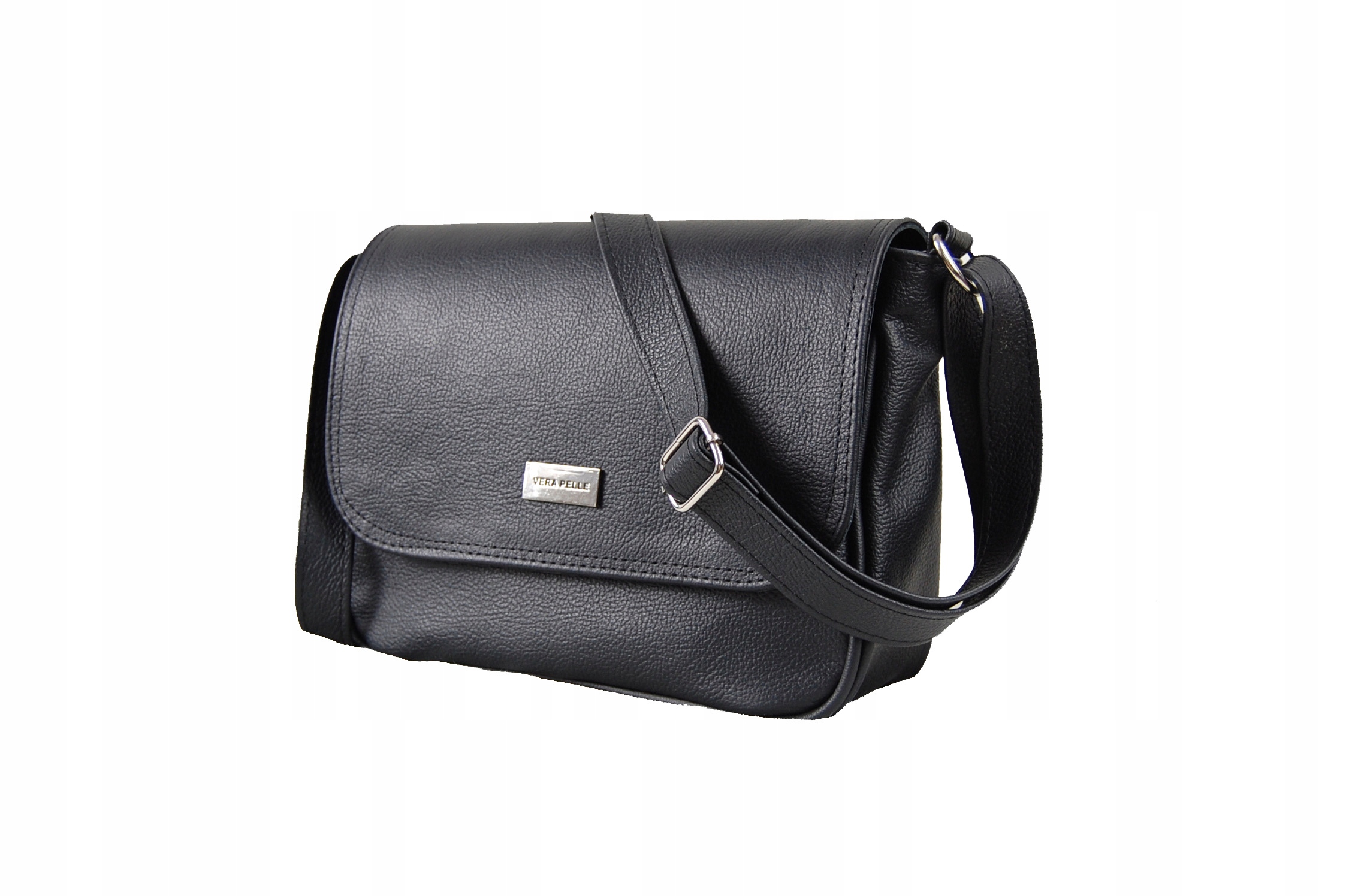 Torebka damska na ramię listonoszka - HANDMADE - 100% SKÓRA NATURALNA Zapięcie zamek