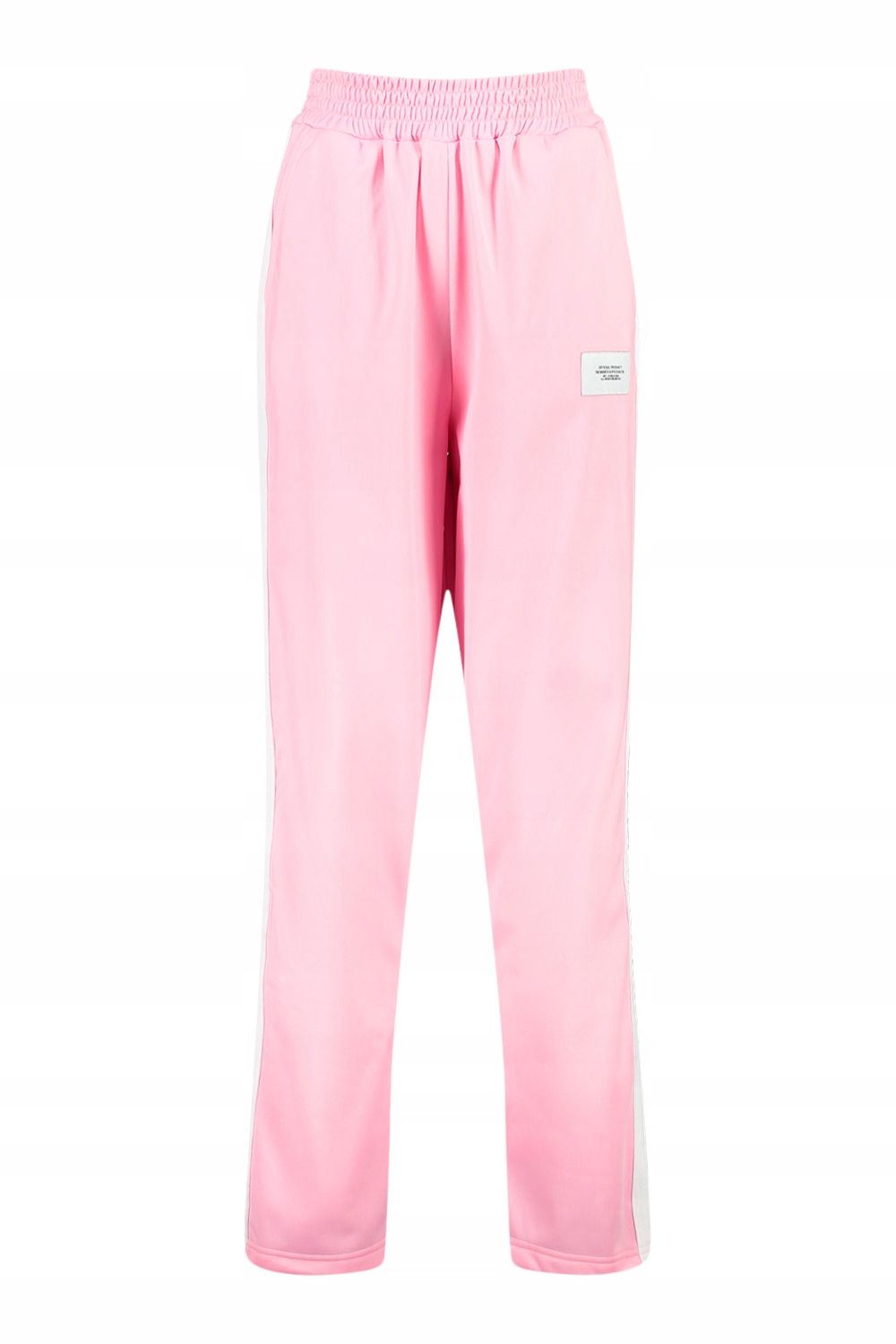 BOOHOO SPODNIE DRESOWE RÓŻ DAMSKIE PROSTE S 1VAE Wzór dominujący bez wzoru