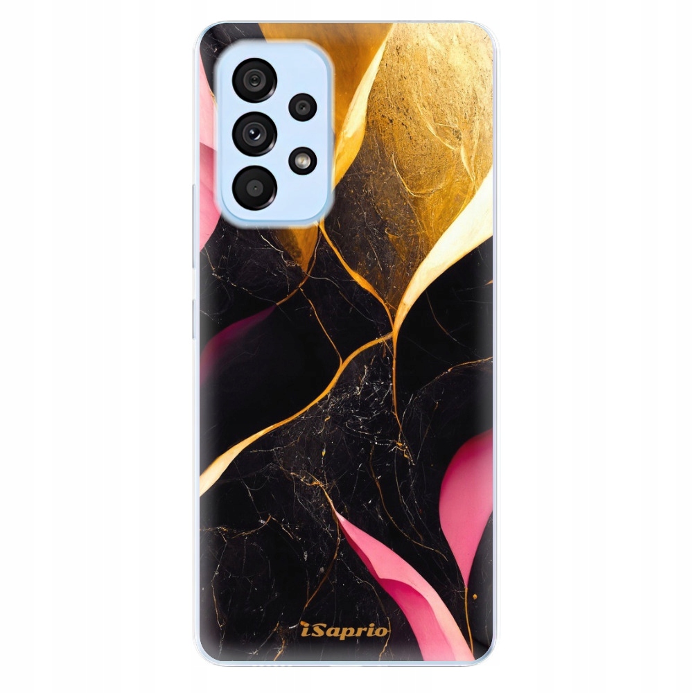 Silikonowe etui iSaprio Gold Pink Marble do Samsung Galaxy A73 5G