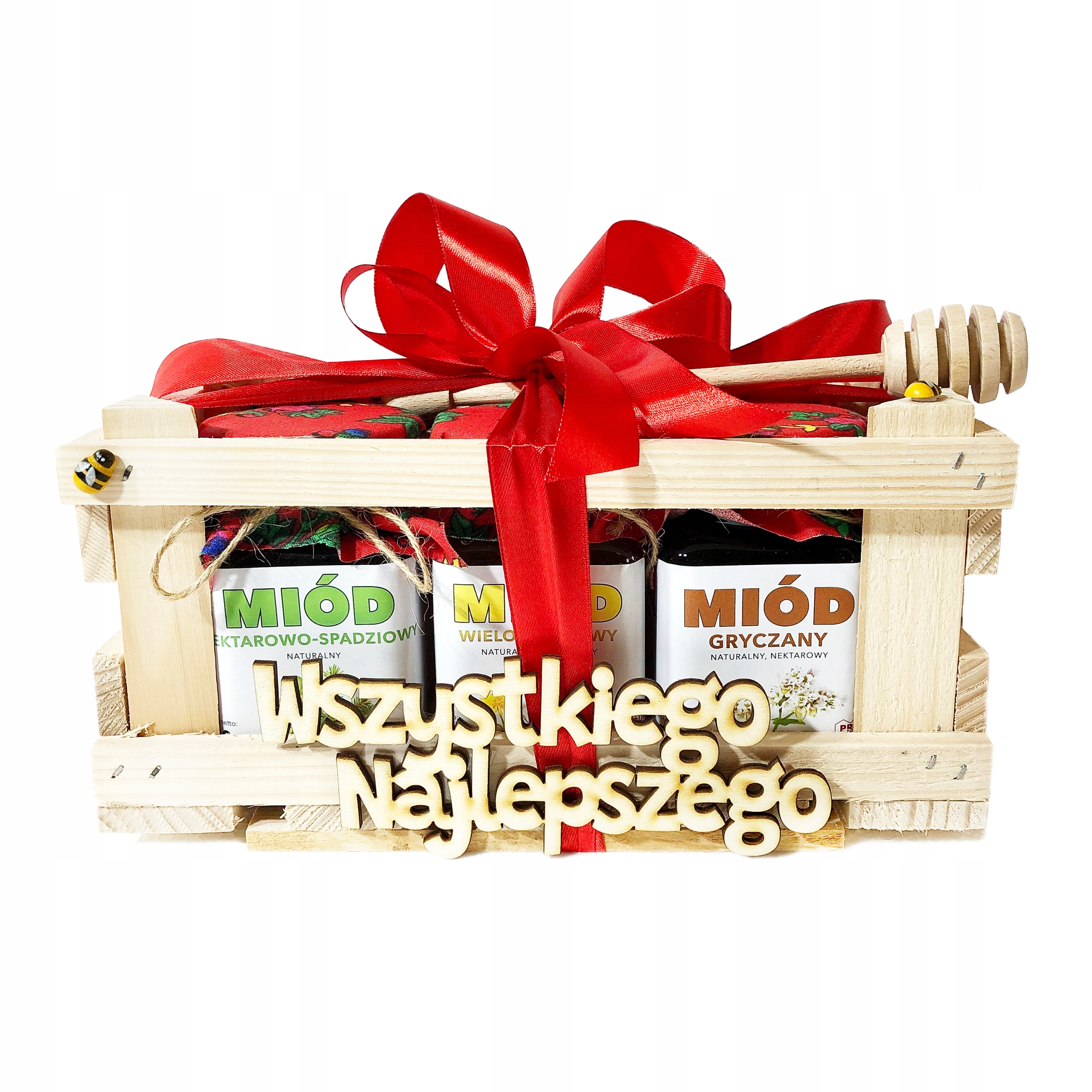 Levně Dárek pro maminku tatínka, babičku, dědečka Sada medů „Všechno nejlepší“