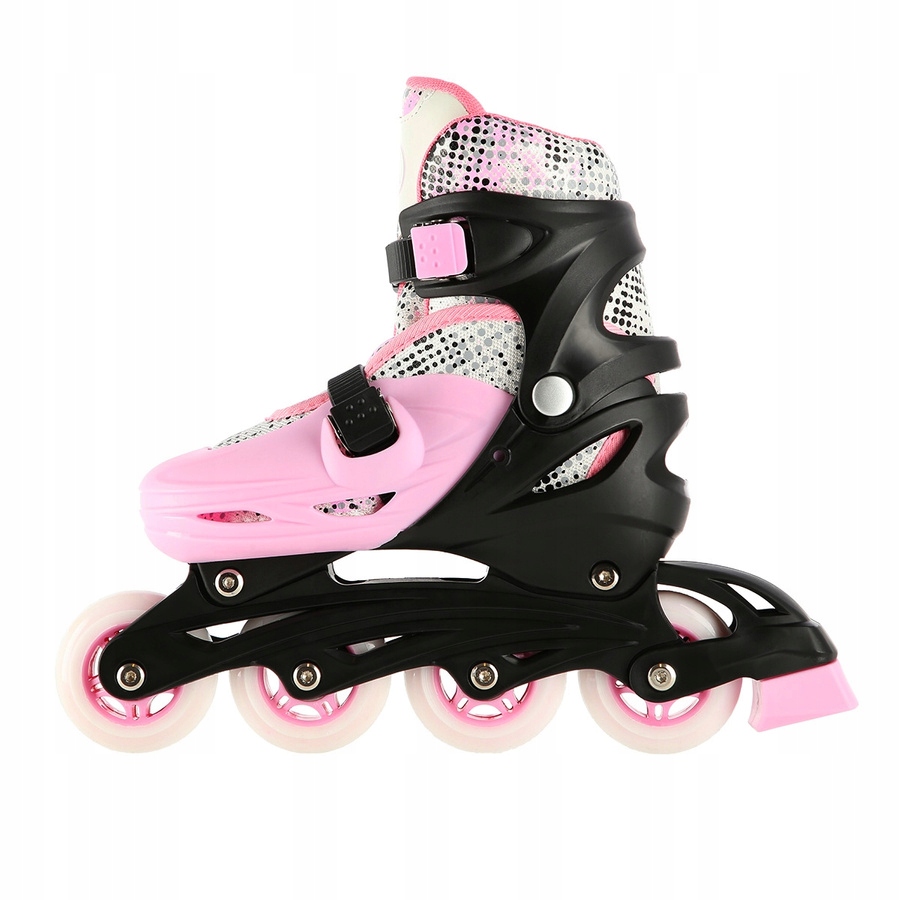 4w1 Łyżworolki Rolki Wrotki Rekreacyjne Z Regulacją Dla Dziewczynki 31-34 Kolor Różowy