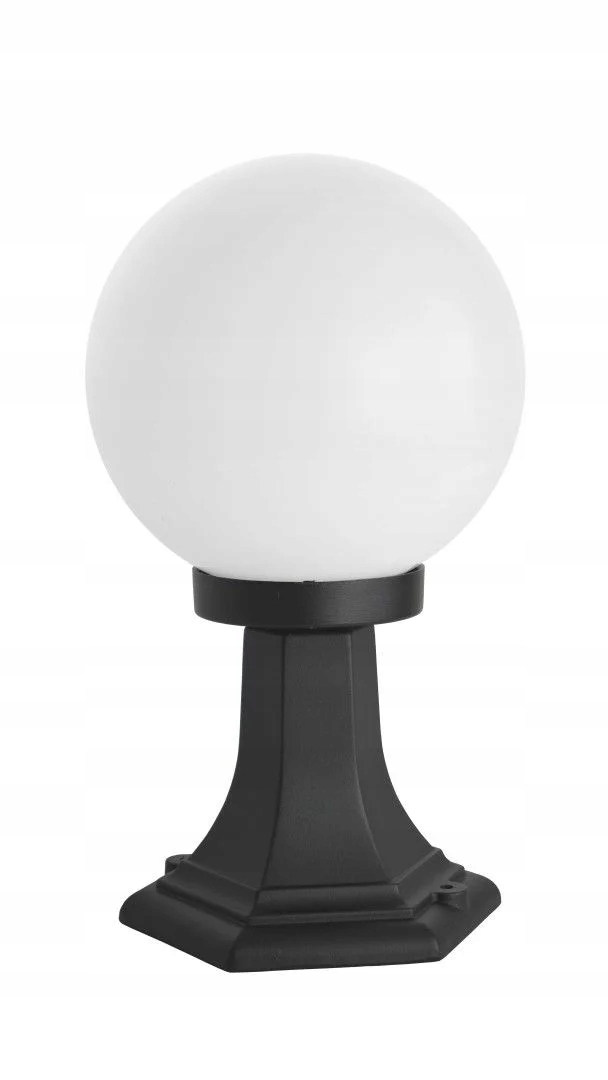Stojací zahradní lampa ozdobná koule 20 cm bílá nebo kouřová 36 cm Su-ma