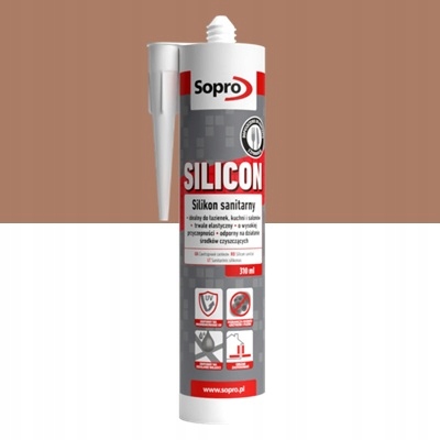 SOPRO Silicon - Silikon sanitarny BRĄZ 52 310ml