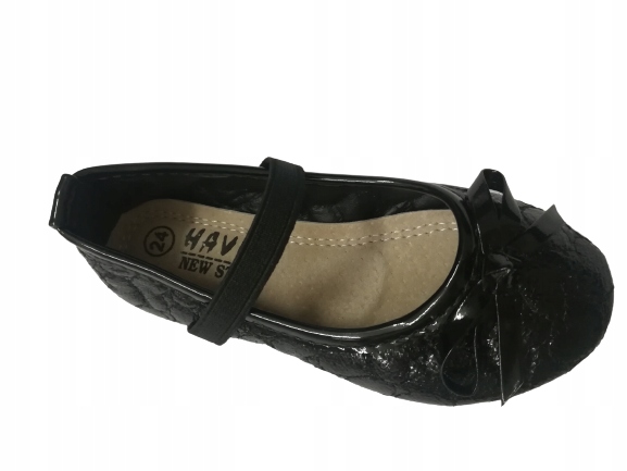 Balerinki r21 półbuty czarne baleriny dziewczęce EAN (GTIN) 3781124477127