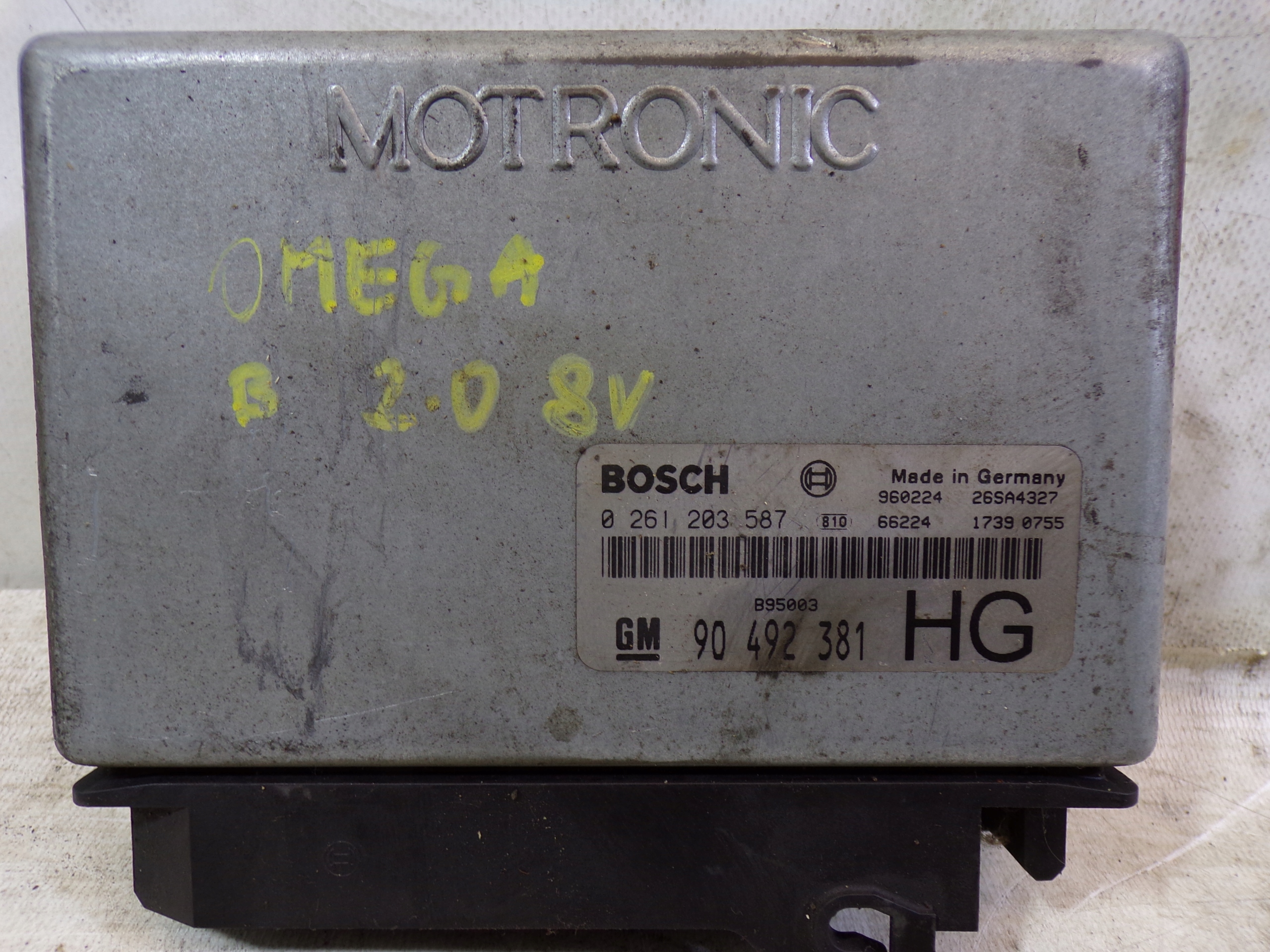 Montaggio STARTOWY OPEL OMEGA B 2.0b 0261203587