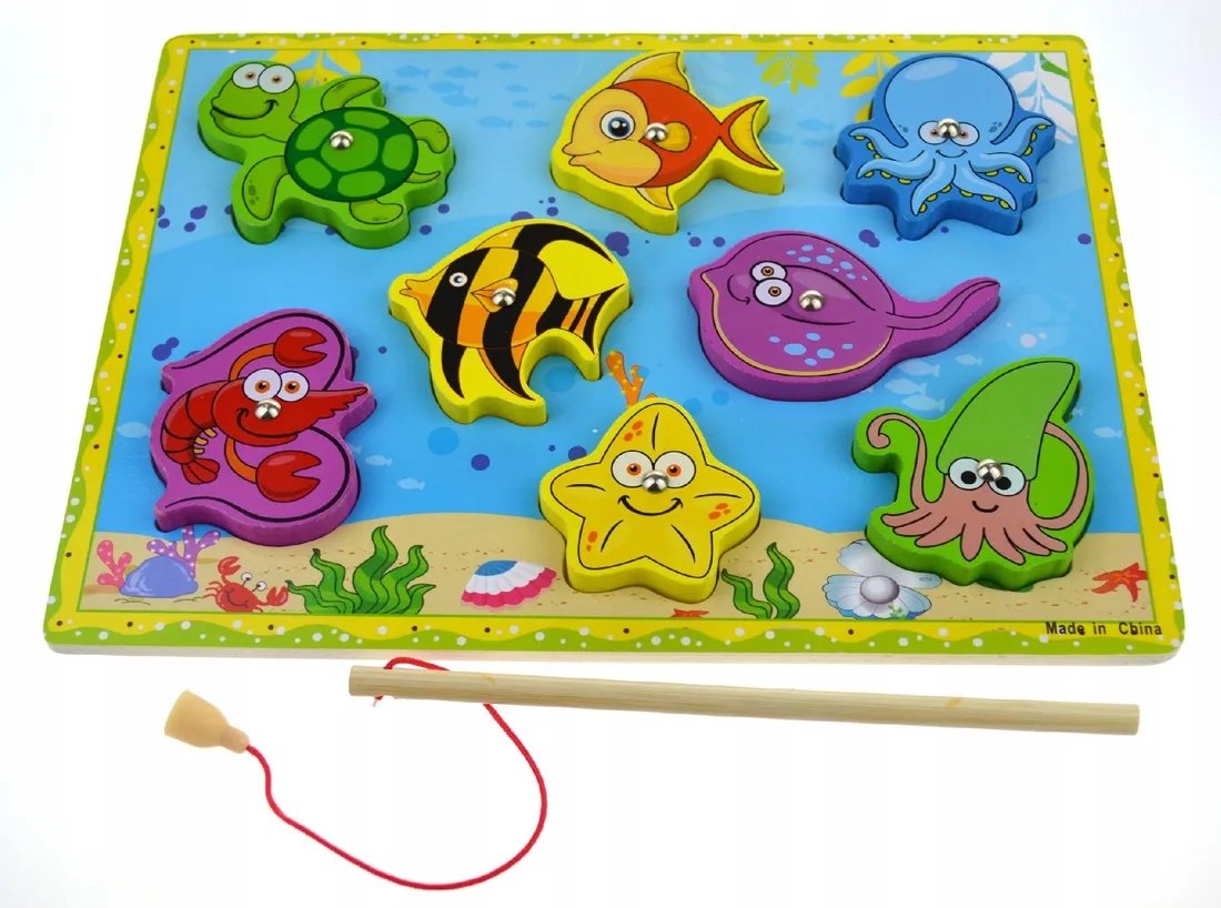 SORTER UKŁADANKA MAGNETYCZNA DREWNIANA GRA LOGICZNA KREATYWNA DLA DZIECI Wiek dziecka 2 lata +