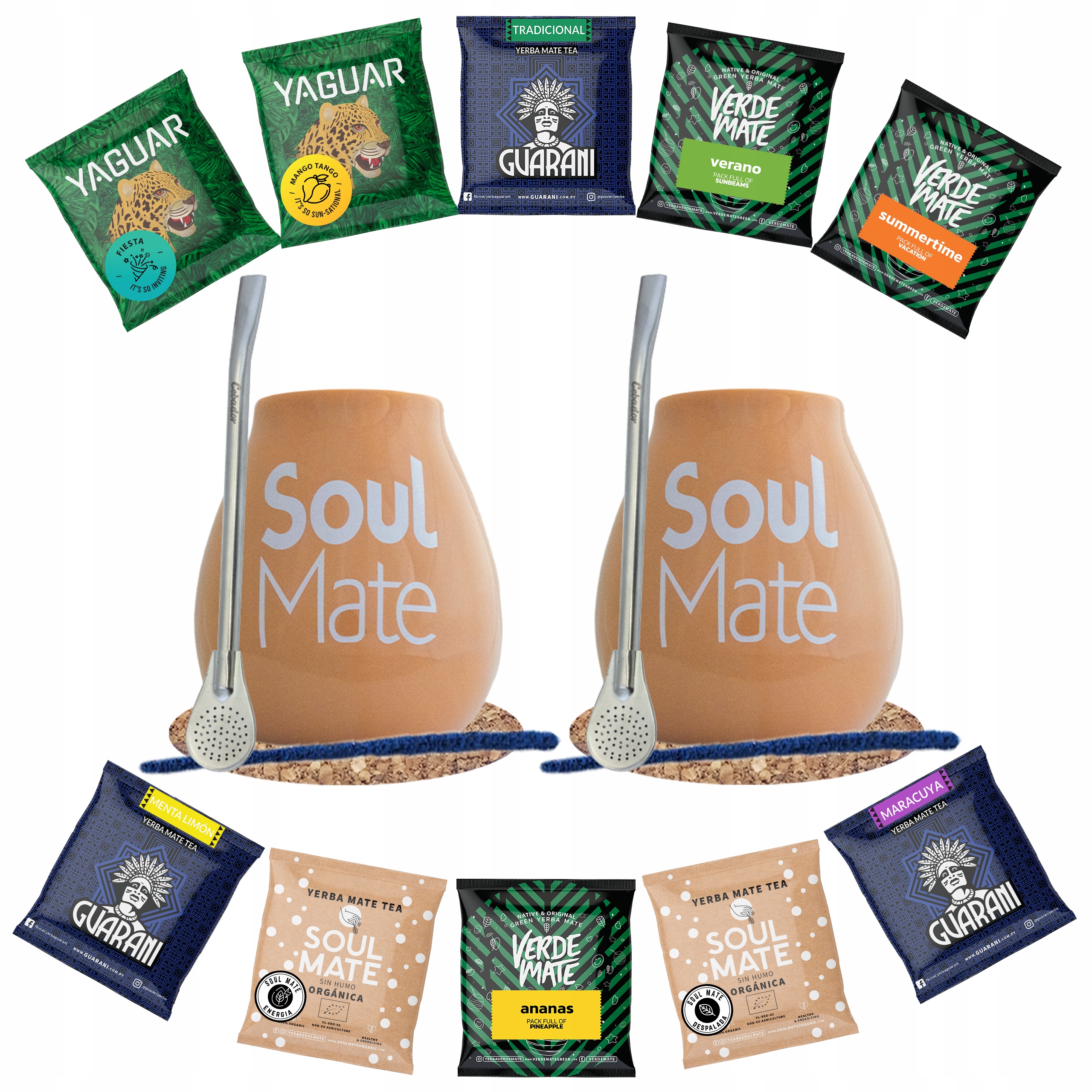 Levně Sada Yerba Mate pro dva Soul Mate 10x50 g 500 g