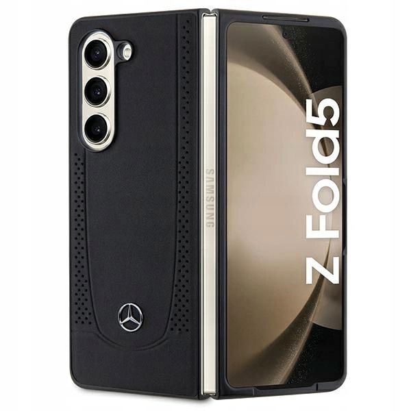 Pouzdro Mercedes Leather Urban pro Samsung Galaxy Z Fold 5 černé