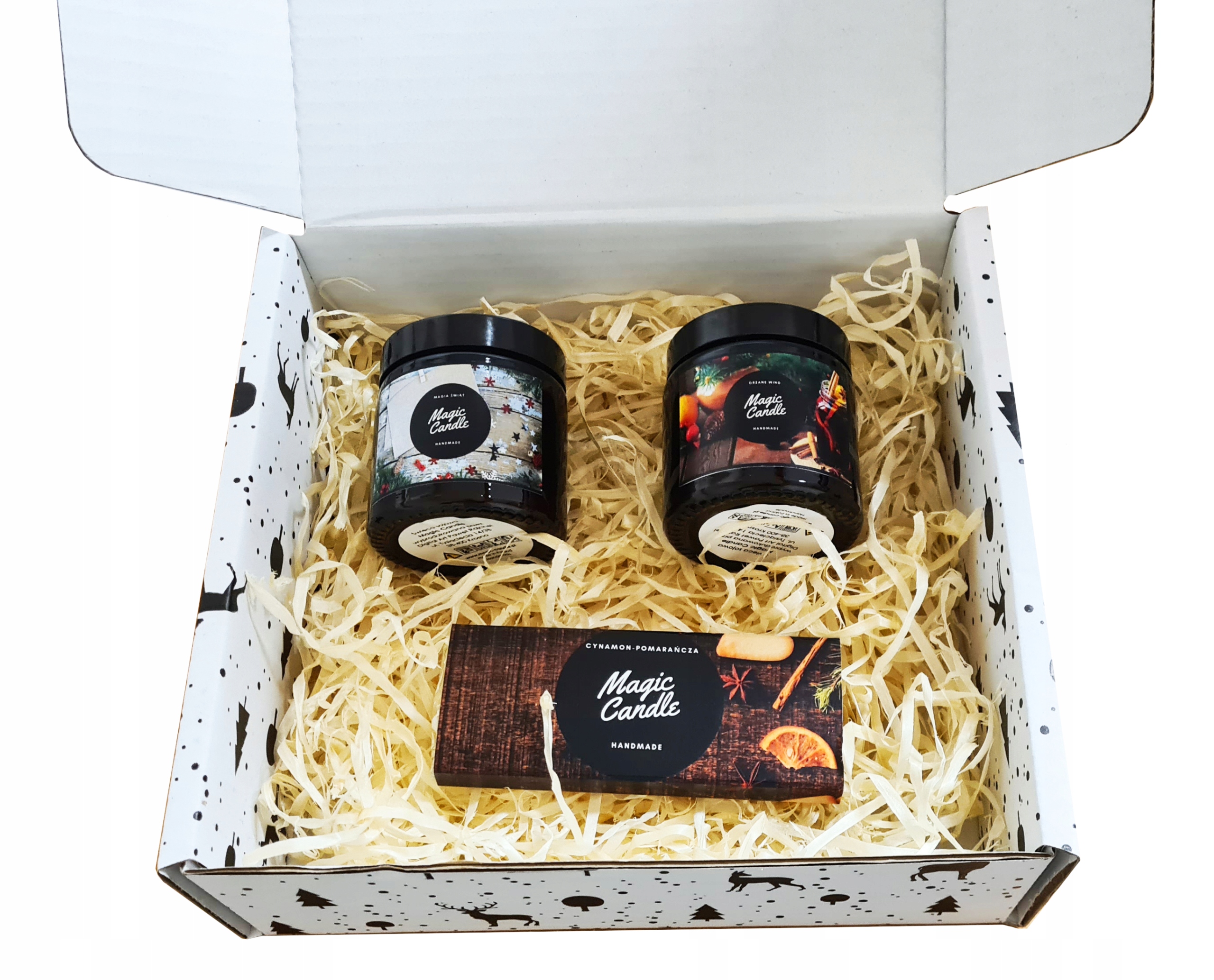 

Box prezentowy świeczki sojowe naturalne zapachowe