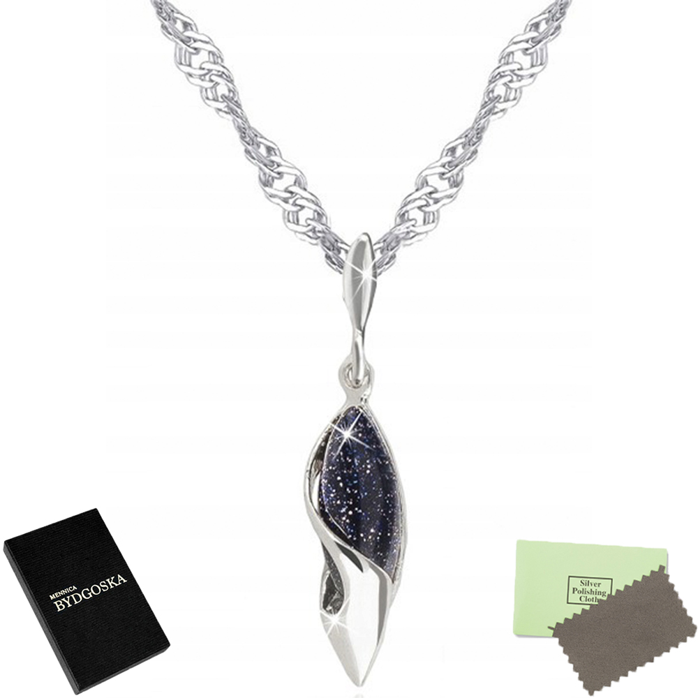 

Srebrny Naszyjnik Łańcuszek Z Zawieszką Damski