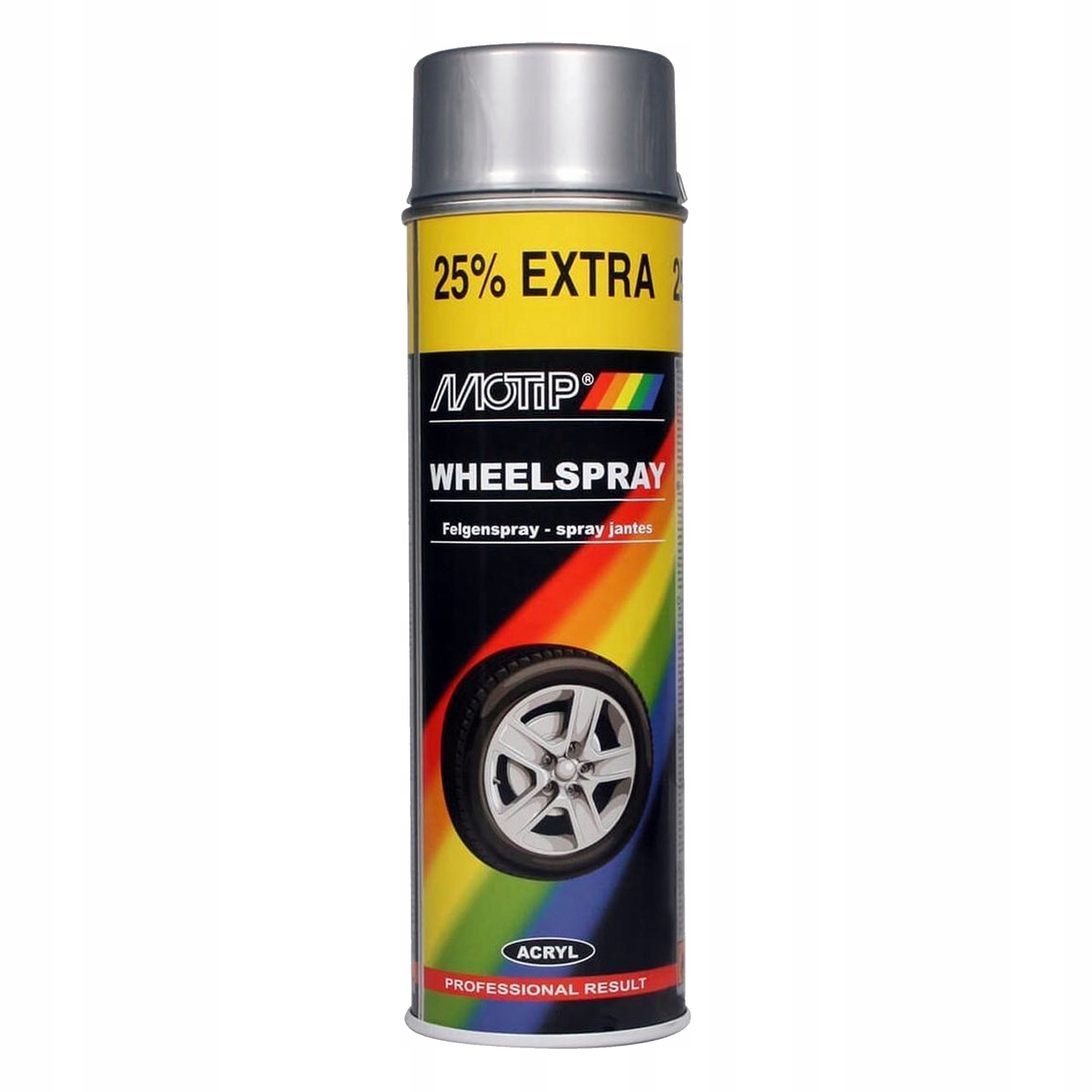 

Motip Farba Lakier do felg Spray 500ml - Srebrny