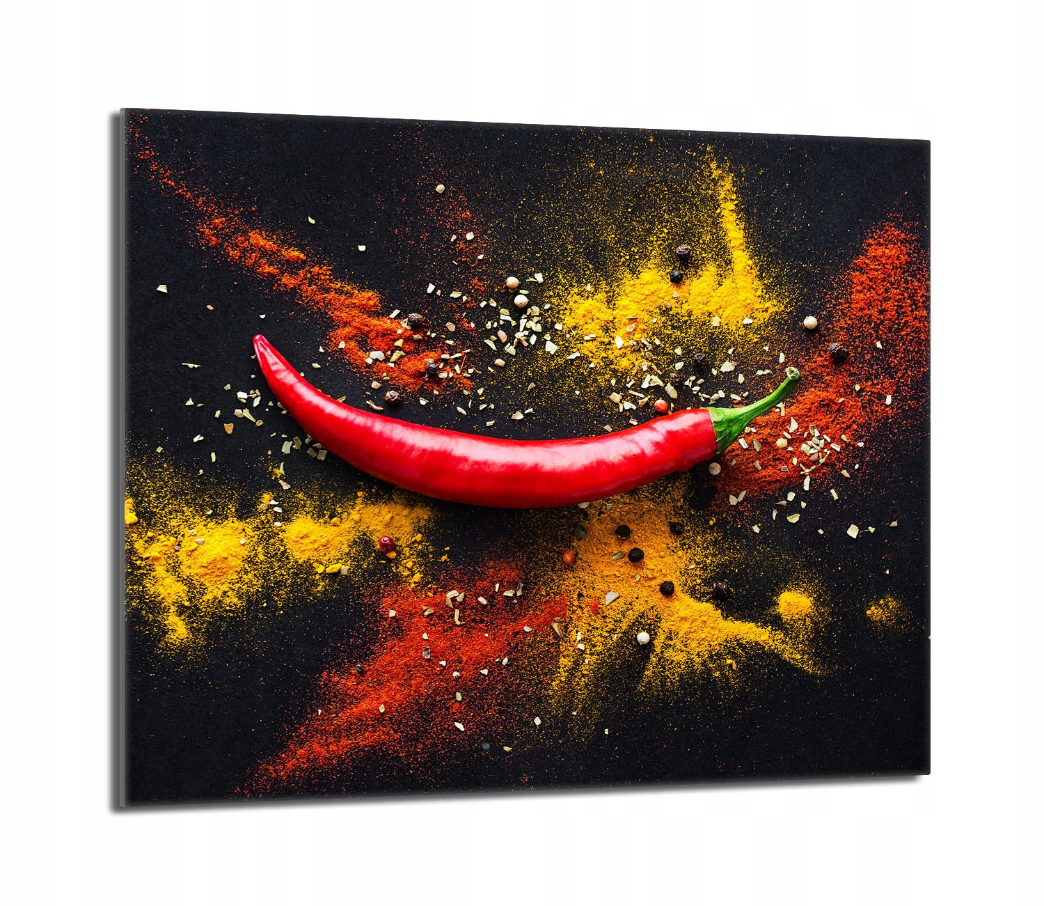 Skleněná ochranná deska na sporák 60x52 Chilli do kuchyně
