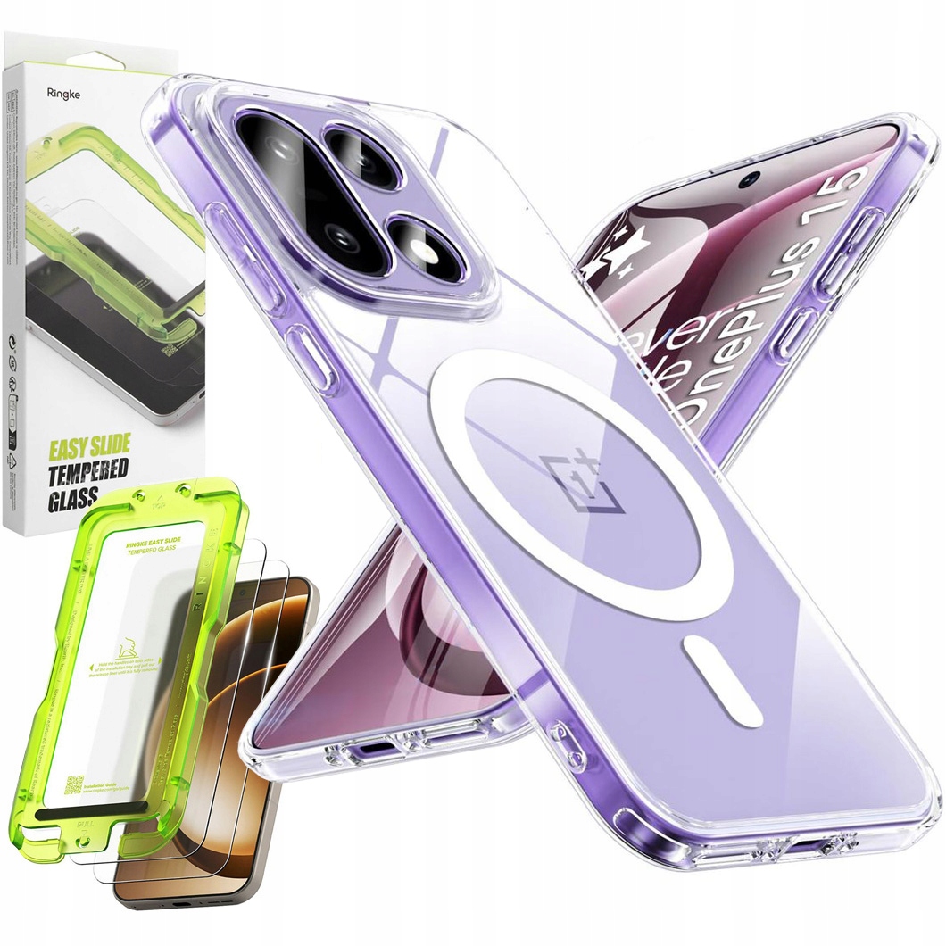 Etui ochronne Hybrydowe Case z MagSafe 2x Szkło Ringke do OnePlus 15