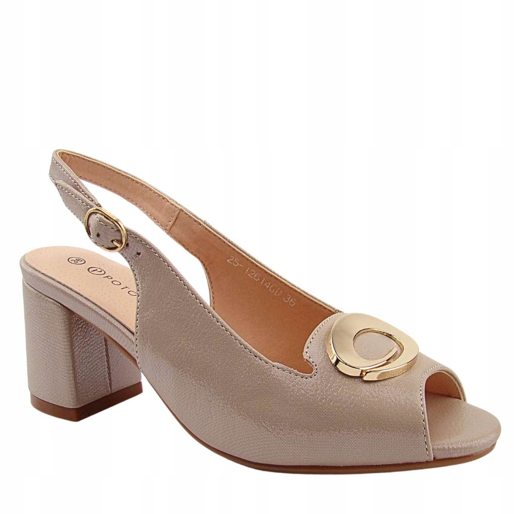 Dámské sandály Potocki 25-12614 zlaté vel. 41