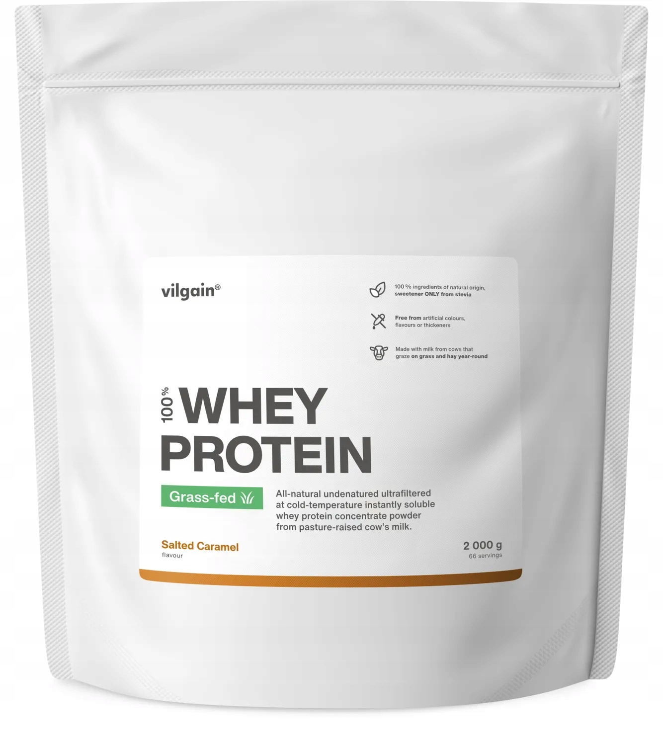Vilgain Protein syrovátkový koncentrát Wpc příchuť Slaný Karamel 2000 g