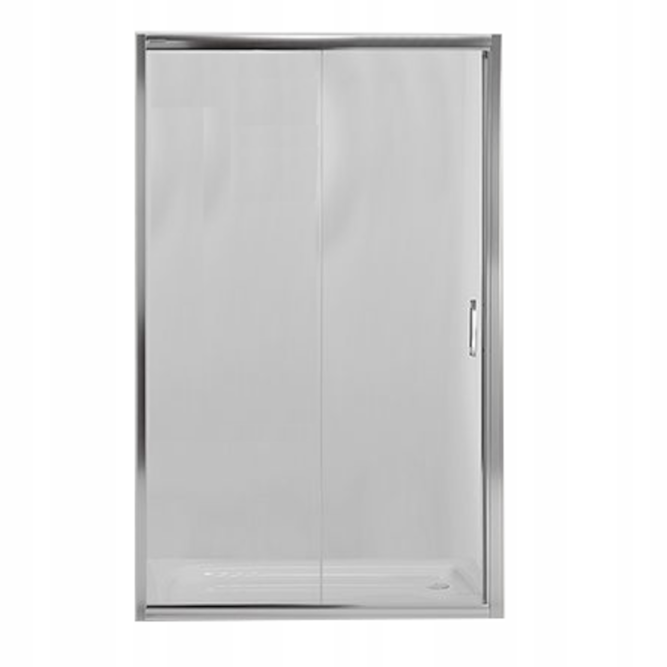 DRZWI PRYSZNICOWE DO WNĘKI 100 CM SZKŁO PRZEZROCZYSTE POWŁOKA PROFILE MAT