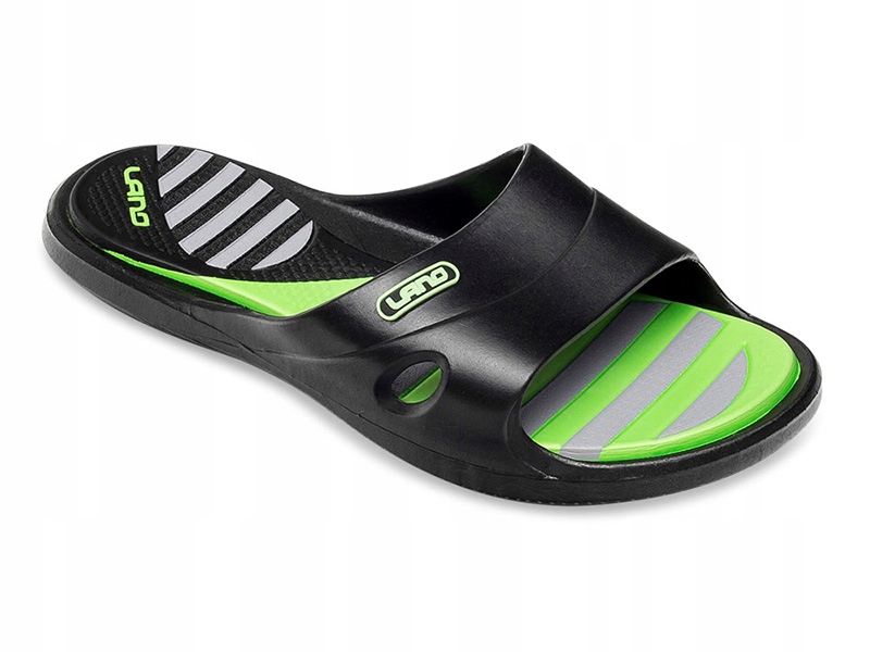 

Plażowe klapki Gumowe na basen Lano Czarne 40