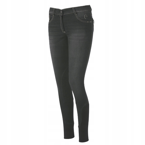 Bryczesy Equitheme Texas Jeans szare rozm. 160