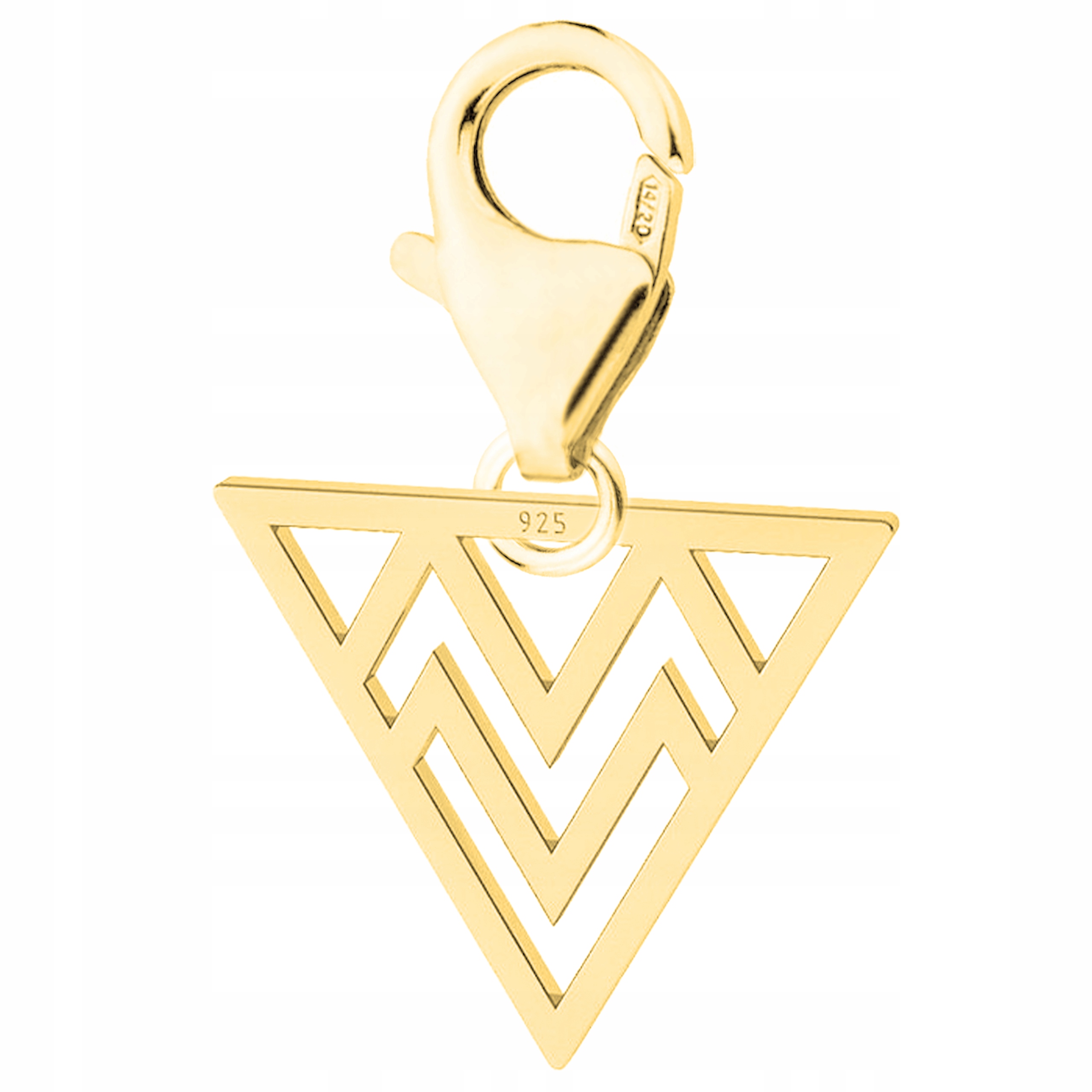 Zlatý přívěsek visací Trojúhelník Trojúhelníky stříbro